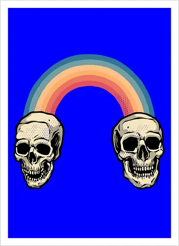 Rainbow Skulls