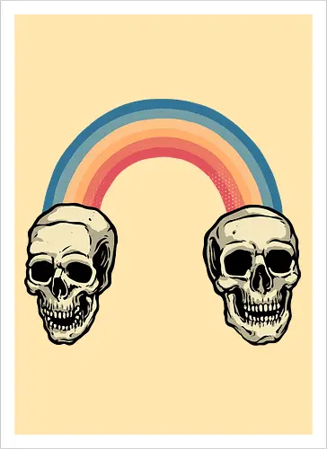 Rainbow Skulls