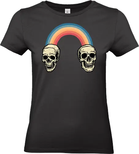 Rainbow Skulls - Rainbow, skulls, skeleton, cute, colorful - Standard T-Shirt (Women)