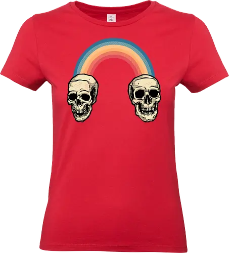Rainbow Skulls - Rainbow, skulls, skeleton, cute, colorful - Standard T-Shirt (Women)