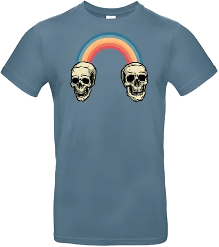 Rainbow Skulls - Rainbow, skulls, skeleton, cute, colorful - Standard T-Shirt
