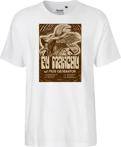 Fu Manchu – Psychedelische Stoner-Rock-Kunst mit Zauberer und Retro-Typografie der 70er