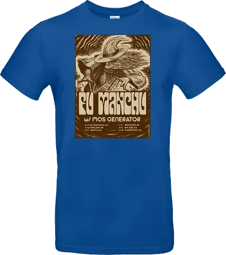 Fu Manchu – Psychedelische Stoner-Rock-Kunst mit Zauberer und Retro-Typografie der 70er
