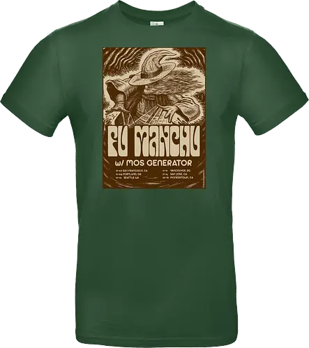 Fu Manchu – Psychedelische Stoner-Rock-Kunst mit Zauberer und Retro-Typografie der 70er