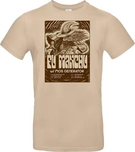 Fu Manchu – Psychedelische Stoner-Rock-Kunst mit Zauberer und Retro-Typografie der 70er