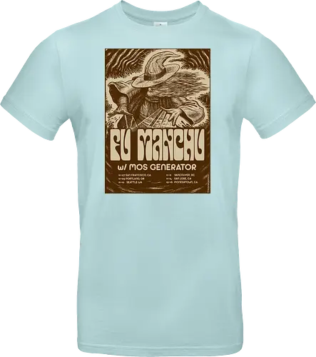 Fu Manchu – Psychedelische Stoner-Rock-Kunst mit Zauberer und Retro-Typografie der 70er