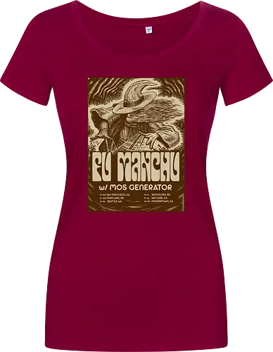 Fu Manchu – Psychedelische Stoner-Rock-Kunst mit Zauberer und Retro-Typografie der 70er
