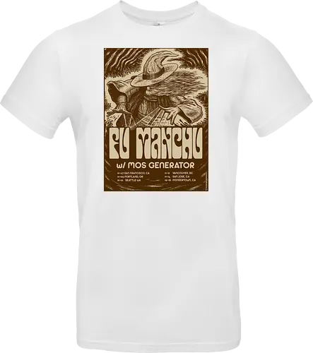 Fu Manchu – Psychedelische Stoner-Rock-Kunst mit Zauberer und Retro-Typografie der 70er