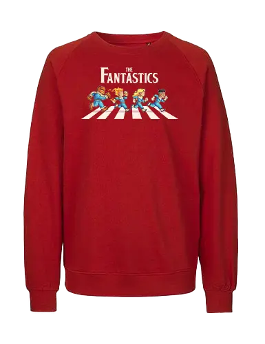 The Fantastics - comics, abbey road, beatles, parody, fantastic four, pedro pascal, super heroes, heroes, superheroes - Fairtrade Sweatshirt