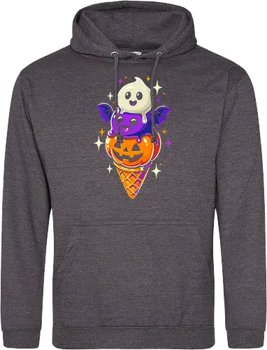Eiscreme Halloween - Schwarz