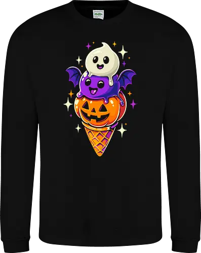 Eiscreme Halloween - Schwarz
