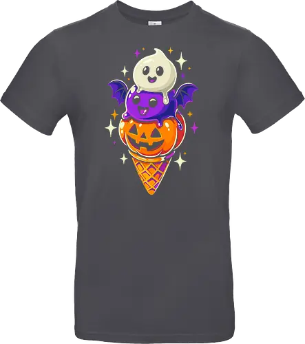 Eiscreme Halloween - Schwarz