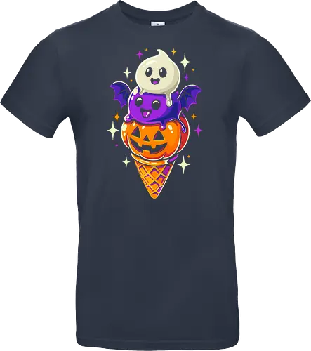 Eiscreme Halloween - Schwarz