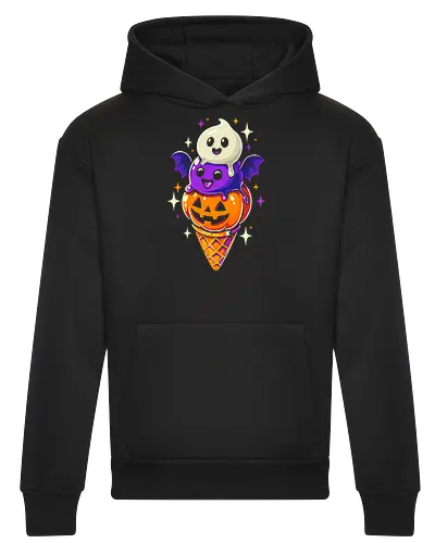 Eiscreme Halloween - Schwarz