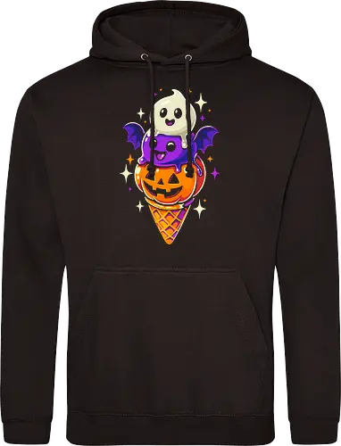 Eiscreme Halloween - Schwarz