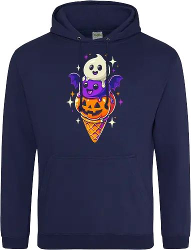 Eiscreme Halloween - Schwarz