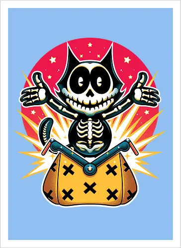 Ukiyo-E XRay Cat
