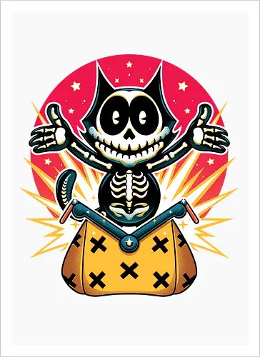 Ukiyo-E XRay Cat