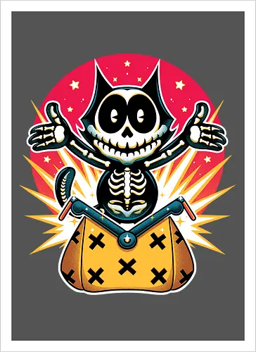 Ukiyo-E XRay Cat