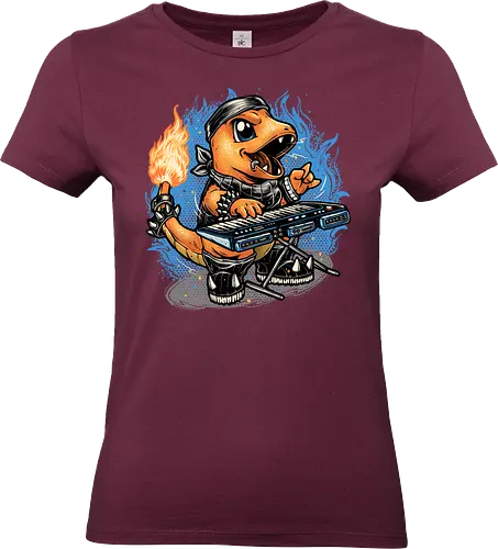 Flaming Rocker - Japanese, video game, animated, animation, gaming, TV series, cartoons, rocker - Standard T-Shirt (Women)