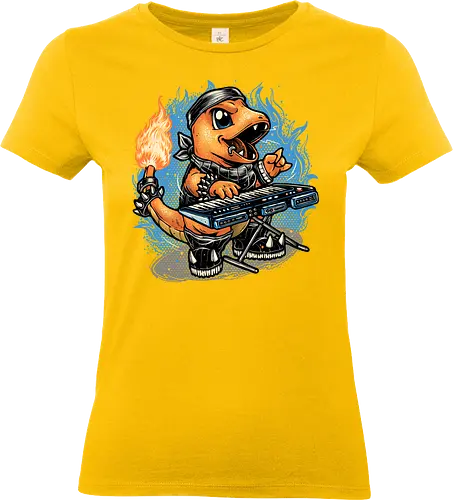 Flaming Rocker - Japanese, video game, animated, animation, gaming, TV series, cartoons, rocker - Standard T-Shirt (Women)