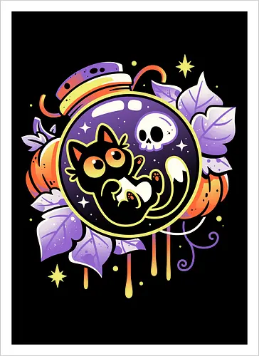 Halloween Bottled Kitten