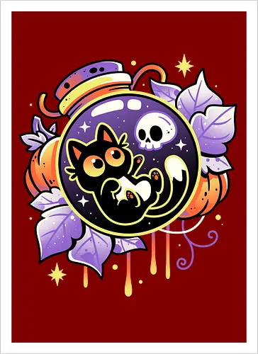 Halloween Bottled Kitten
