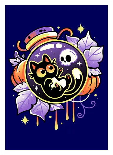Halloween Bottled Kitten