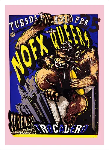 NOFX + The Queers – Offizielles Konzertposter (Trocadero – Tour Poster)