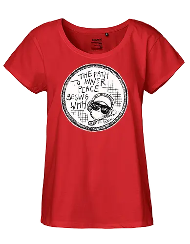 Inner Peace - Worm, Dieter, Kplx, Calm, Peace, Fuck off - Fairtrade Girl Shirt