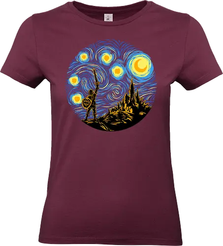 Starry Quest - Legend, Hero of Time, Master sword, Starry Night - Standard T-Shirt (Women)