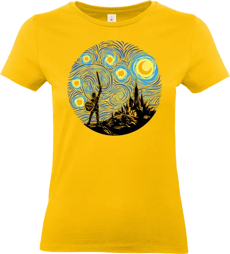 Starry Quest - Legend, Hero of Time, Master sword, Starry Night - Standard T-Shirt (Women)