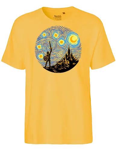 Starry Quest - Legend, Hero of Time, Master sword, Starry Night - Fairtrade T-Shirt