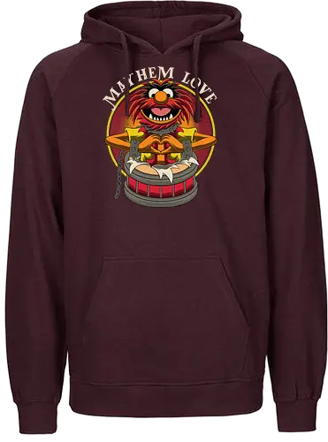 Mayhem Love - puppet, Mayhem, Animal - Fairtrade Hoodie