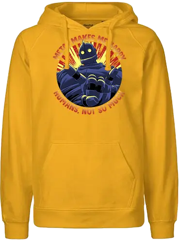 Metal Makes Me Happy - Iron Giant - Fairtrade Hoodie