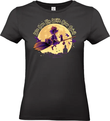 Fly With Our Spirit - Kiki Delivery Service, Witch - Standard T-Shirt (Women)