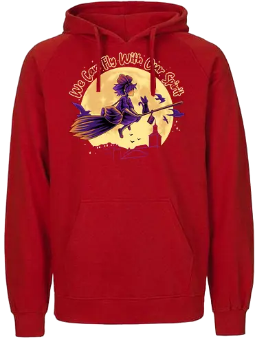 Fly With Our Spirit - Kiki Delivery Service, Witch - Fairtrade Hoodie