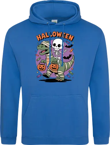 Halloween Dinosaur and Skeleton 