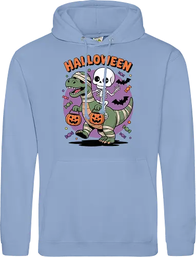 Halloween Dinosaur and Skeleton 