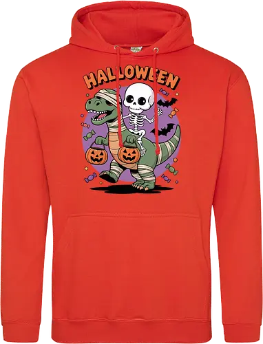 Halloween Dinosaur and Skeleton 