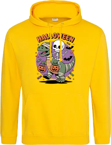Halloween Dinosaur and Skeleton 