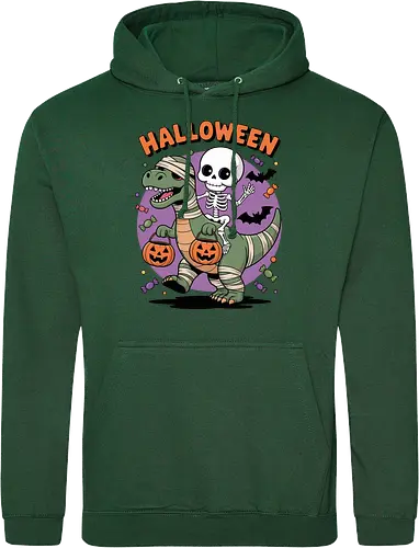 Halloween Dinosaur and Skeleton 