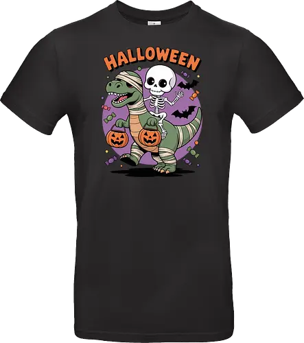 Halloween Dinosaur and Skeleton 