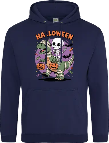 Halloween Dinosaur and Skeleton 
