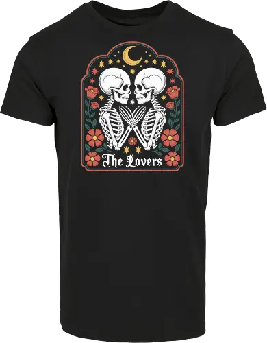 The Lovers Tarot Card Skeletons Gothic Romance Art
