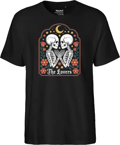 The Lovers Tarot Card Skeletons Gothic Romance Art