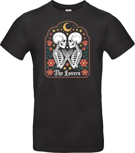 The Lovers Tarot Card Skeletons Gothic Romance Art