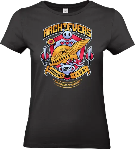 Archievers Gamers Club - gamer, 8bit, adventure, arcade, challenge, choose your weapon, final boss, gamerlife, gaming, geek, nerd, online game, retrogaming, rpg game, video game - Standard T-Shirt (Women)