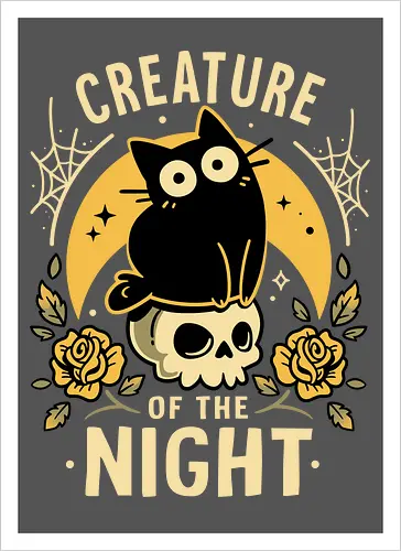 Gothic Night Cat