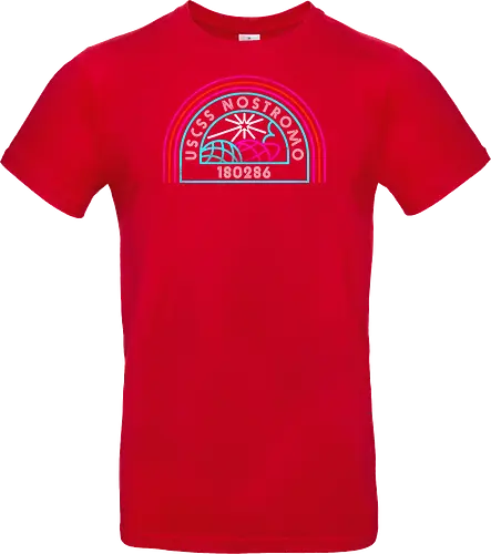 Retro Nostromo - Alien, Weyland yutani, xenomorph, yutani, colonial marines, headless hope, lv 426, lv426, Prometheus, Romulus, Weyland, facehugger, retro neon - Standard T-Shirt